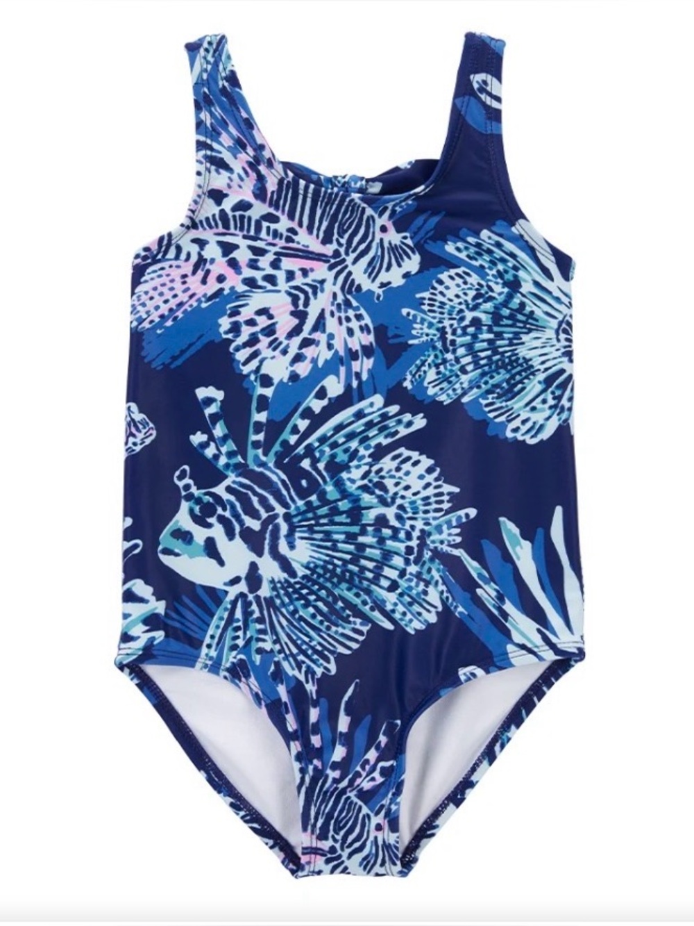 Carter's Fish Print One-Piece Swimsuit 2T UPF 50+ GUC